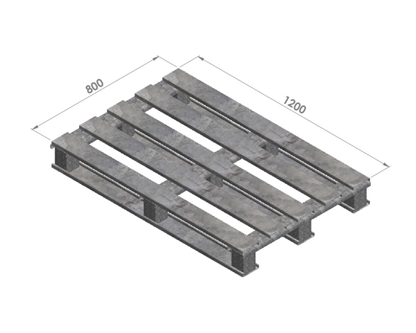 80x120cm GALVANİZLİ STANDART METAL PALET